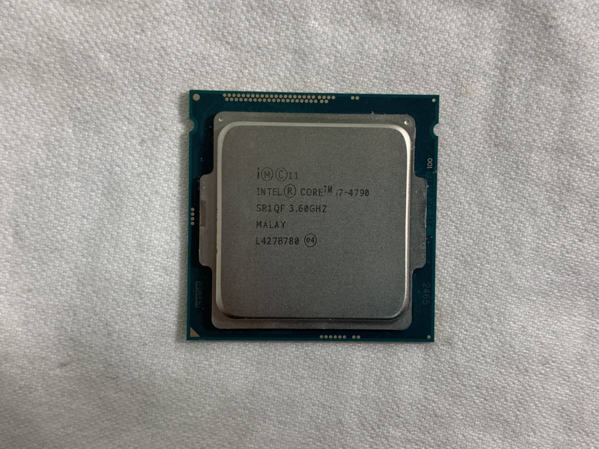 中古】 INTEL CORE I7-4790 3.60GHz SR1QF 動作確認済 （現状品