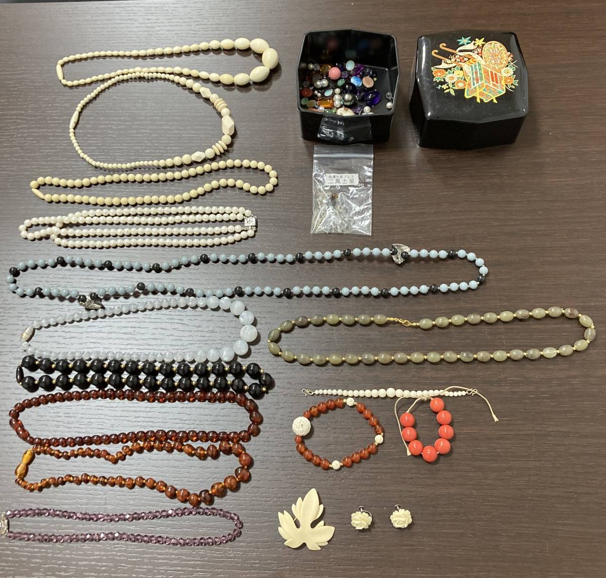 アクセサリー まとめて イミテー ネックレス ブローチ カフス リング