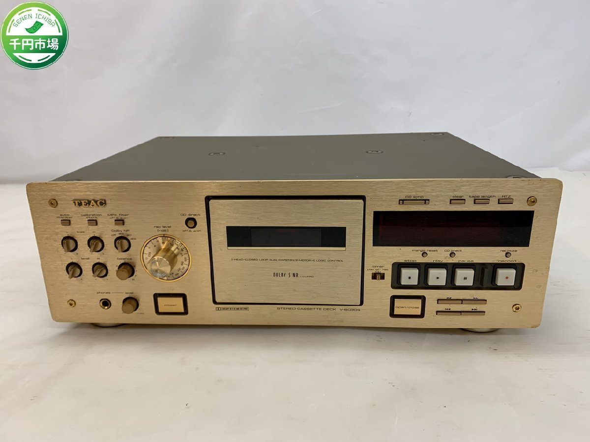 NB-2525】TEAC ティアック CASSETTE DECK カセットデッキ V-6030S 通電