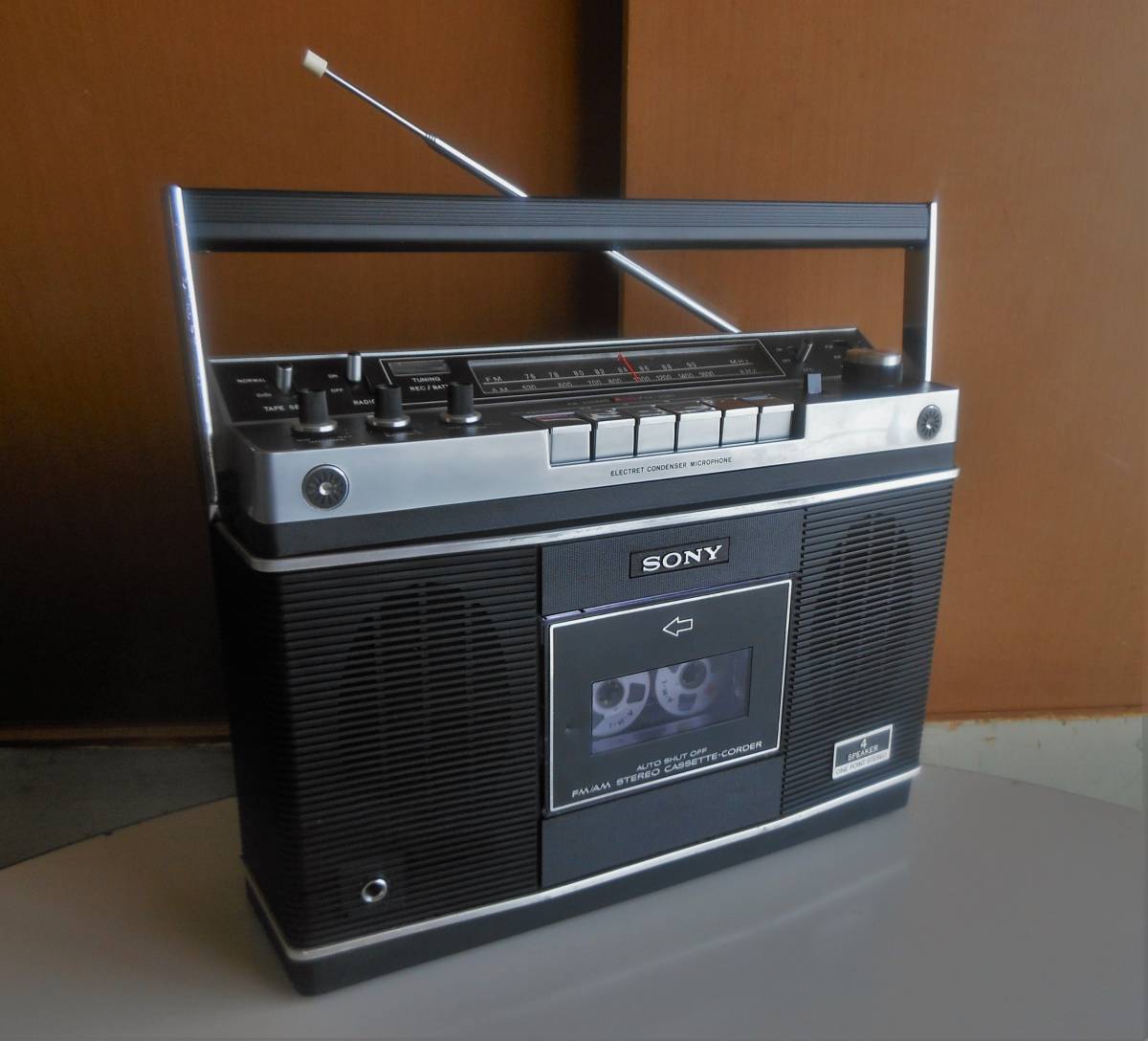 70s SONY ステレオ・ラジカセ CF-2580 4スピーカー搭載 動作品 美品