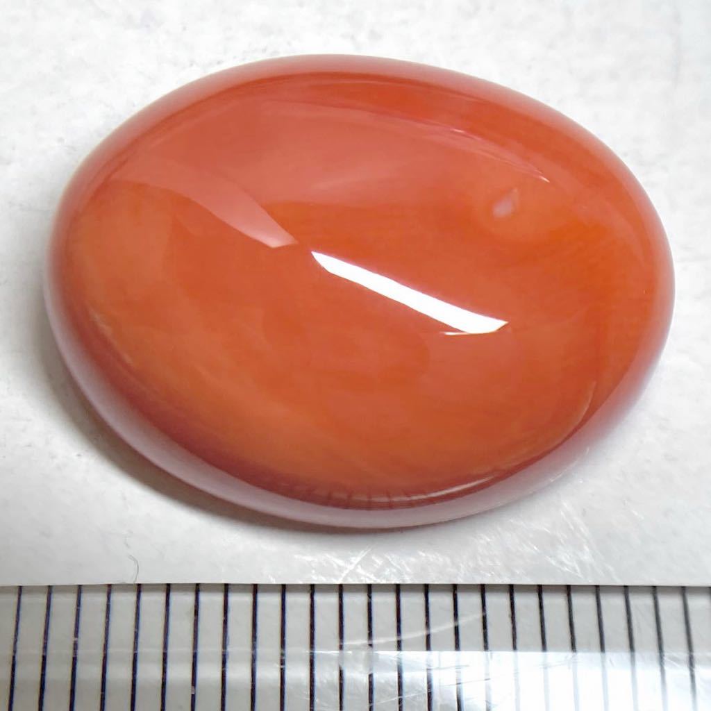 27.673ct!!●天然本珊瑚5.5g●◎22.3×17.4mm ルース 裸石 ソーティング付き ジュエリー オーバル 宝石 coral コーラル 片穴 さんご EA3 f