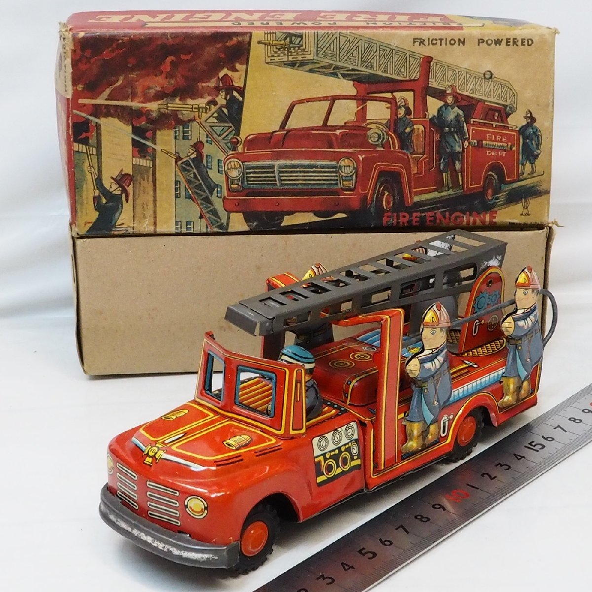 Fire Friction Powered Engine Engineウサギヤブリキフリクショ Toy
