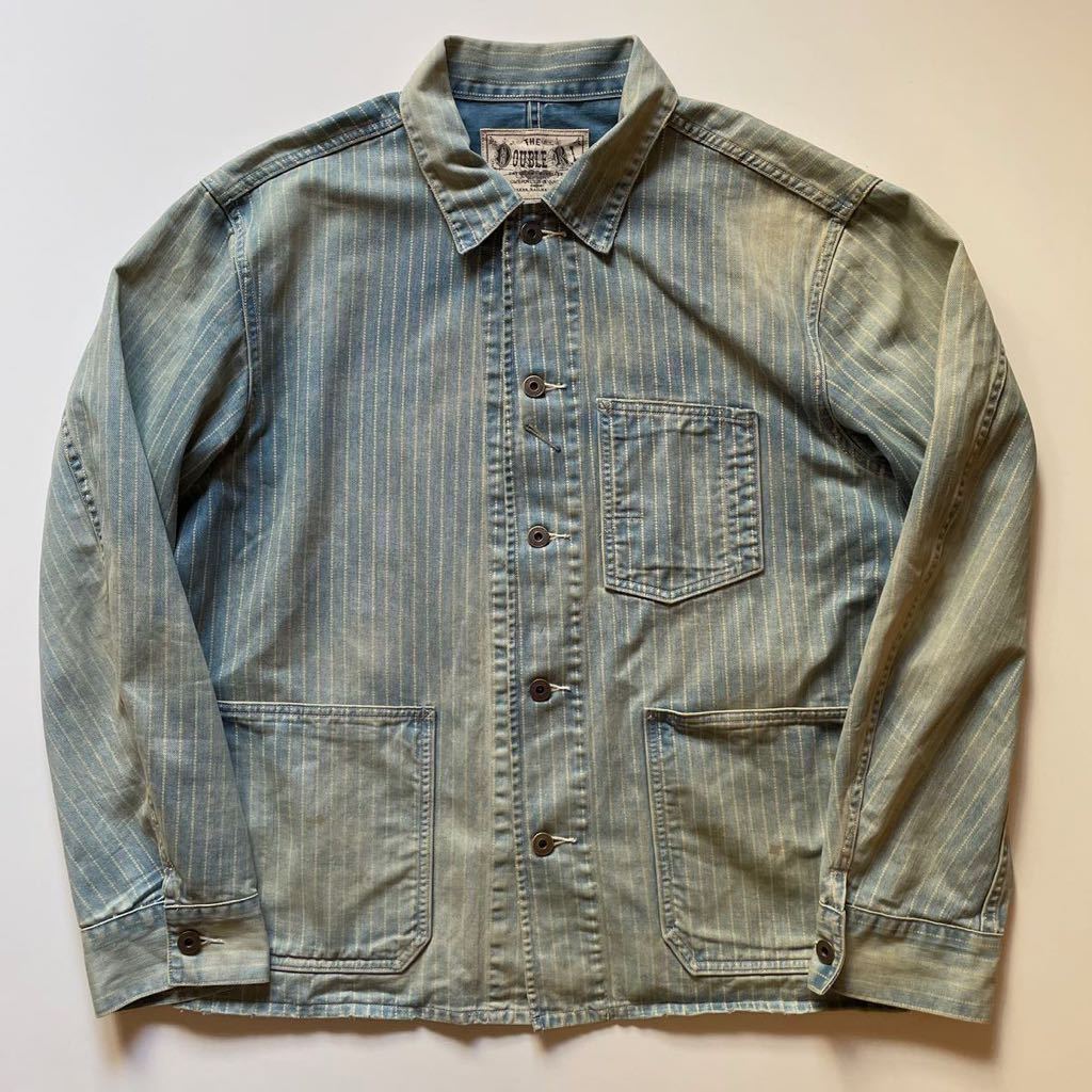 RRL “Wabash Coverall” L ウォバッシュ カバーオール ストライプ