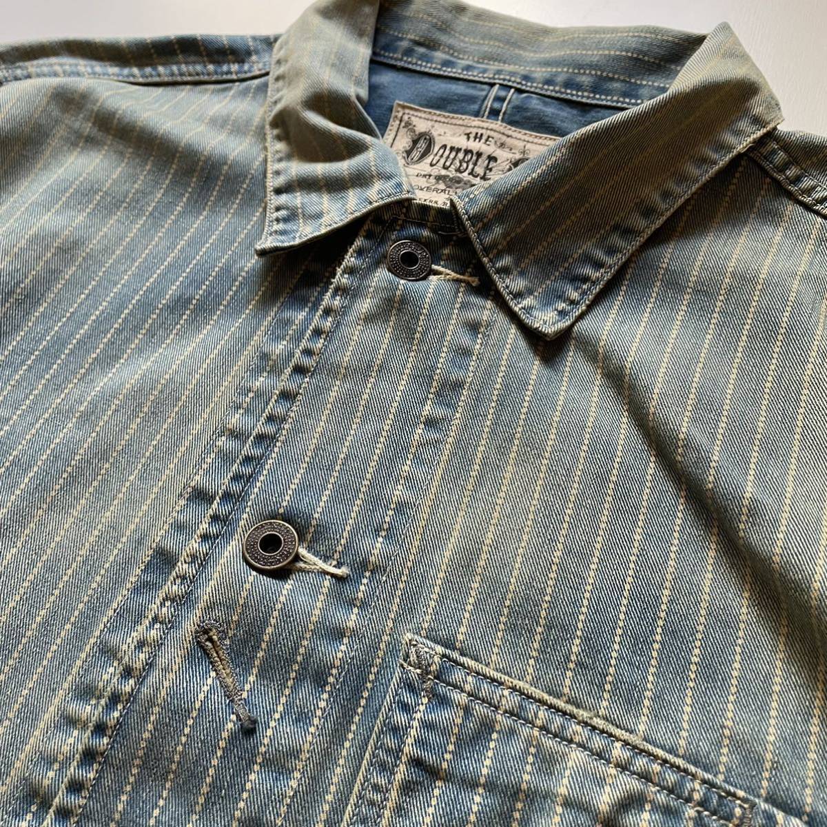 RRL “Wabash Coverall” L ウォバッシュ カバーオール ストライプ
