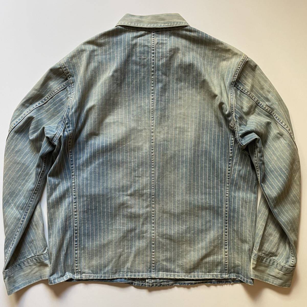 RRL “Wabash Coverall” L ウォバッシュ カバーオール ストライプ