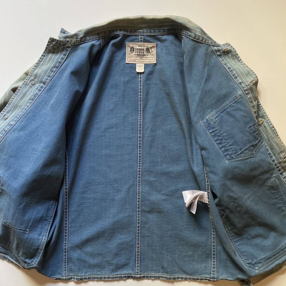 RRL “Wabash Coverall” L ウォバッシュ カバーオール ストライプ