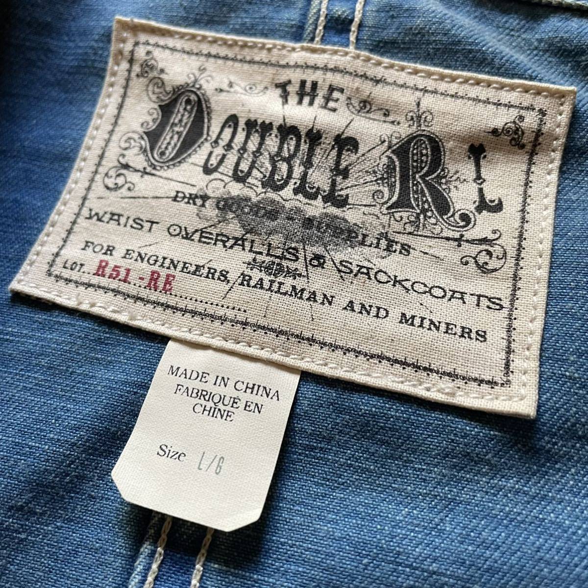 RRL “Wabash Coverall” L ウォバッシュ カバーオール ストライプ