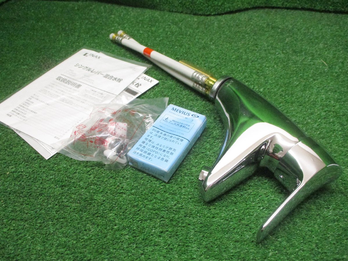 松落.d747 INAX ■水栓金具 シングルレバー 混合水栓 LF-J340SC 台付シングル 取説付き 呼び径13 蛇口 水道
