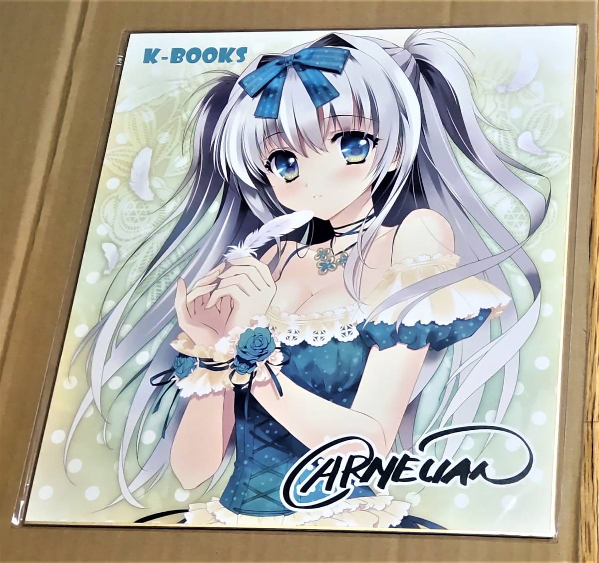 CARNELIAN先生オリジナル美少女 複製サイン入り色紙 C86カタログ購入 