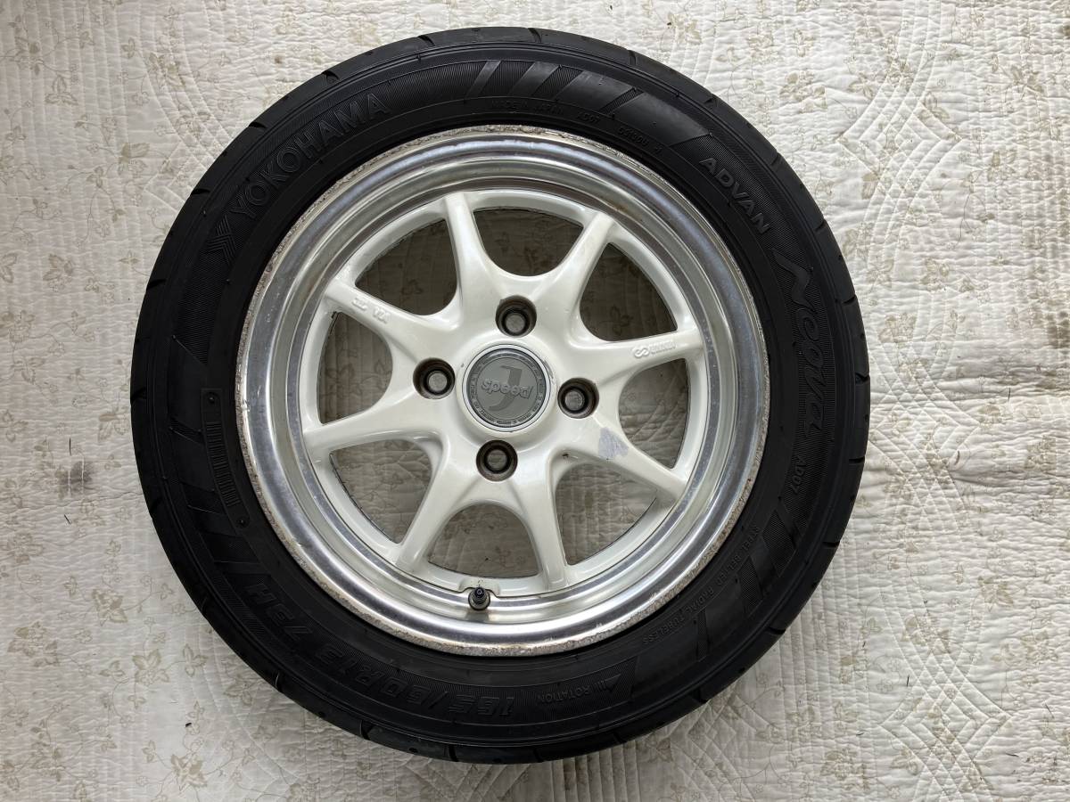 引取り希望☆中古☆ENKEI J SPEED 13インチ2本 14インチ2本 PCD100 