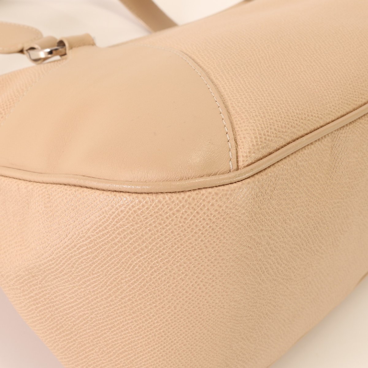□1円□極美品□ブルガリ□サークル ロゴ ハンドバッグ□シルバー 金具