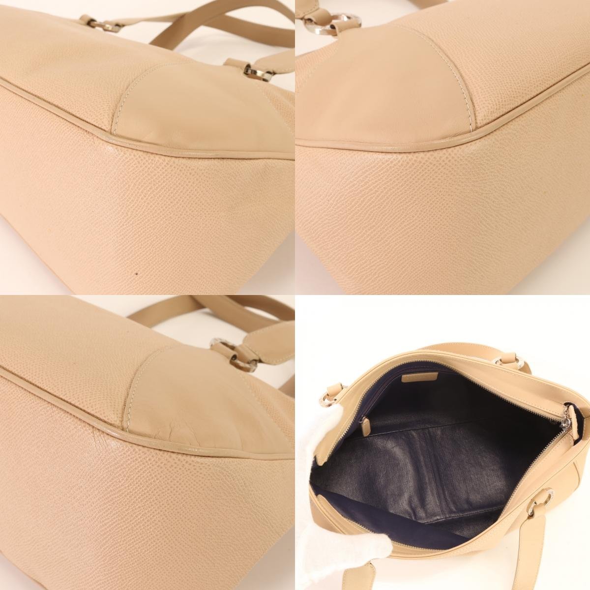 □1円□極美品□ブルガリ□サークル ロゴ ハンドバッグ□シルバー 金具