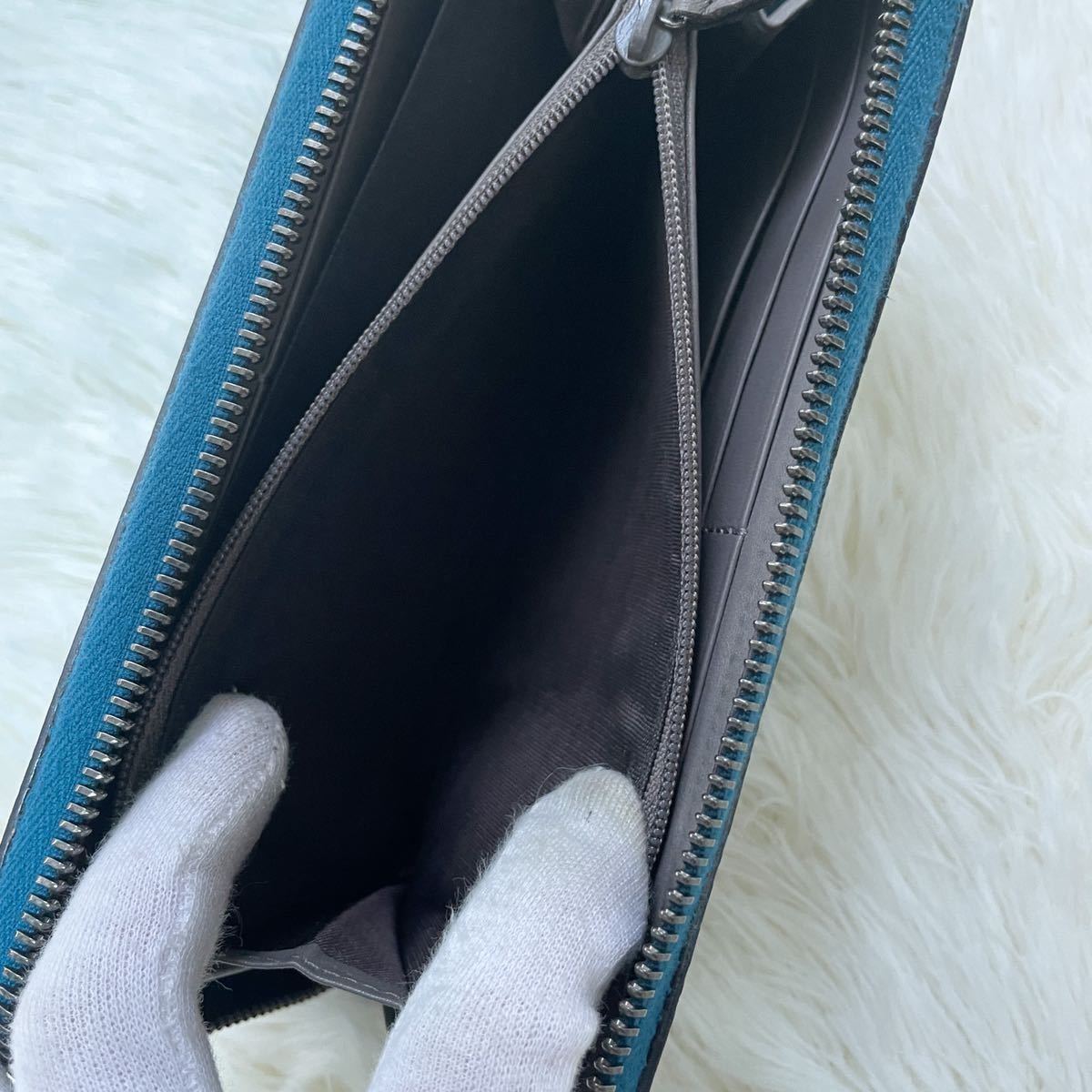 超希少カラー美品】GUCCI グッチ 長財布 ラウンドファスナー ジップ