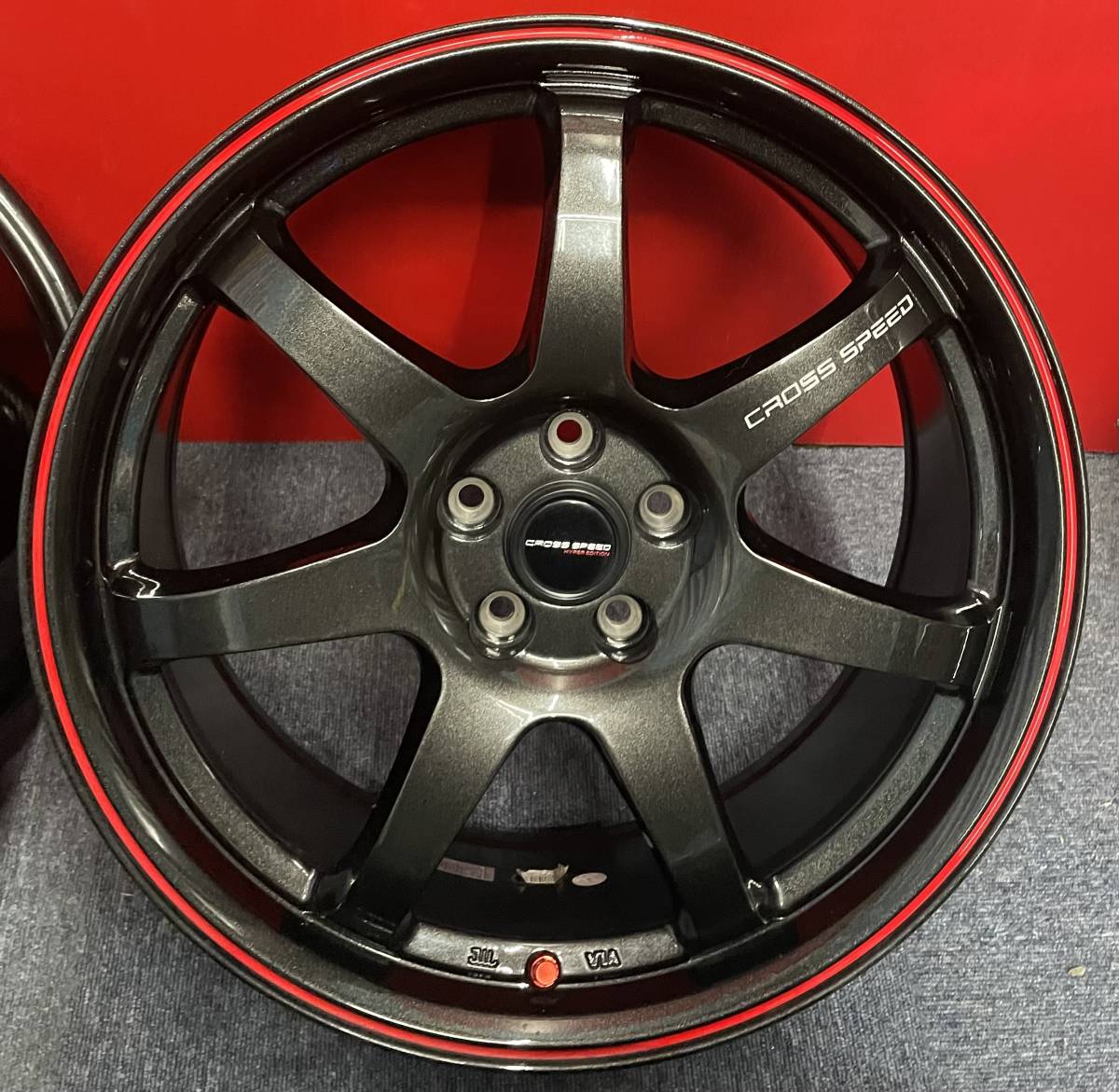 HOT STUFF クロススピード ハイパーエディション 18x7.5J +53 5H-100 4 