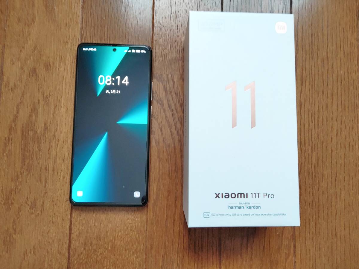 美品】 Xiaomi 11T Pro 128GB SIMフリー ブルー Xiaomi 11T Pro sim