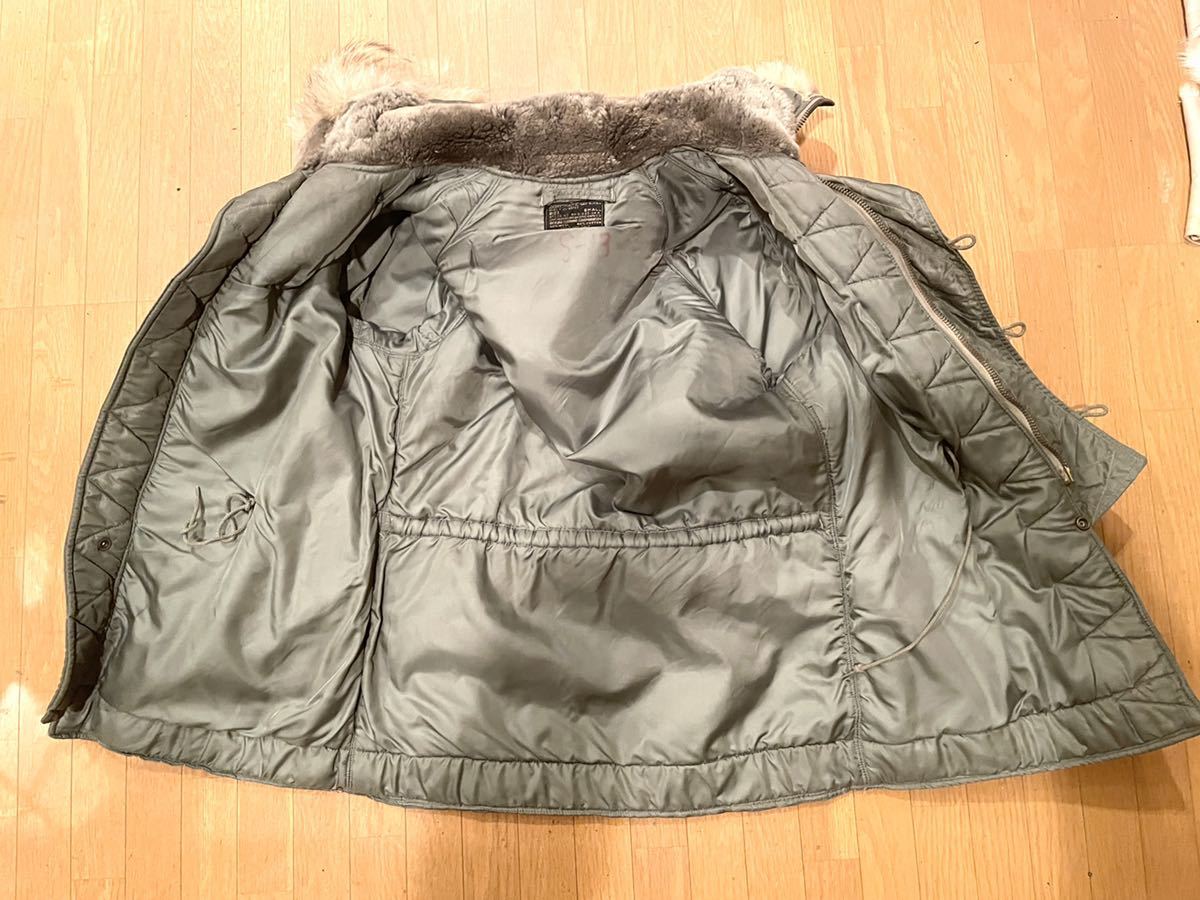 実物 N-3B 希少Sサイズ 黒タグ コヨーテファー SKYLINE CLOTHING製 