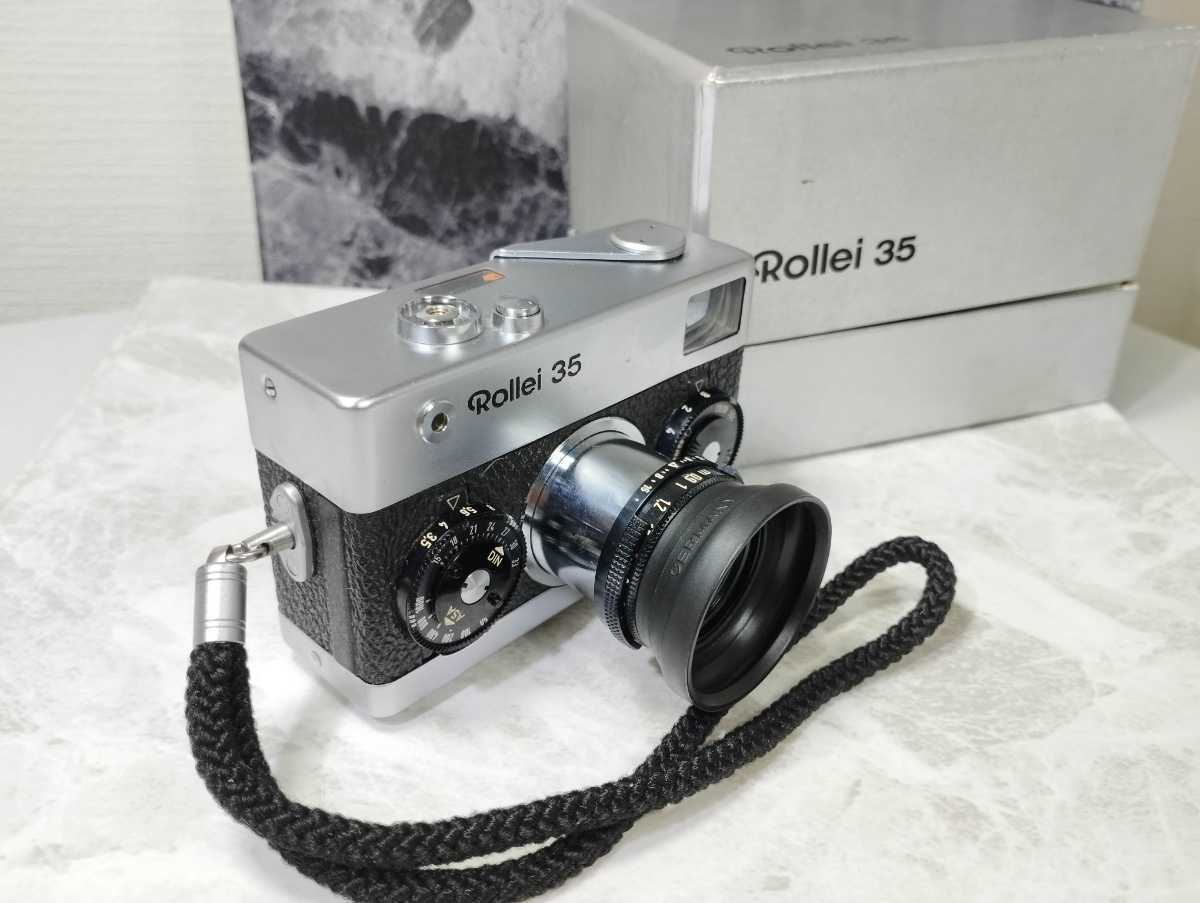 終活】Rollei35 Tessar40mm f3.5搭載モデル 希少元箱,説明書,フード 終活】Rollei35 Tessar40mm f3.5搭載モデル 希少元箱,説明書,フード