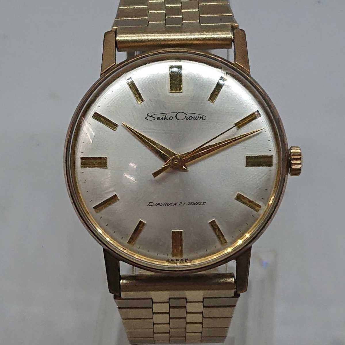 SEIKO CROWN セイコー クラウン J14085 メンズ 腕時計 手巻き DIASHOCK 