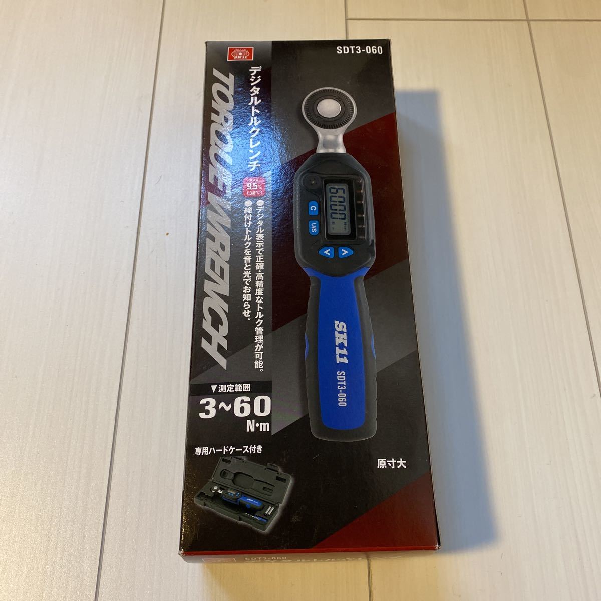 新品未使用 SK11 デジタルトルクレンチ 9.5 3/8 3-60N.m