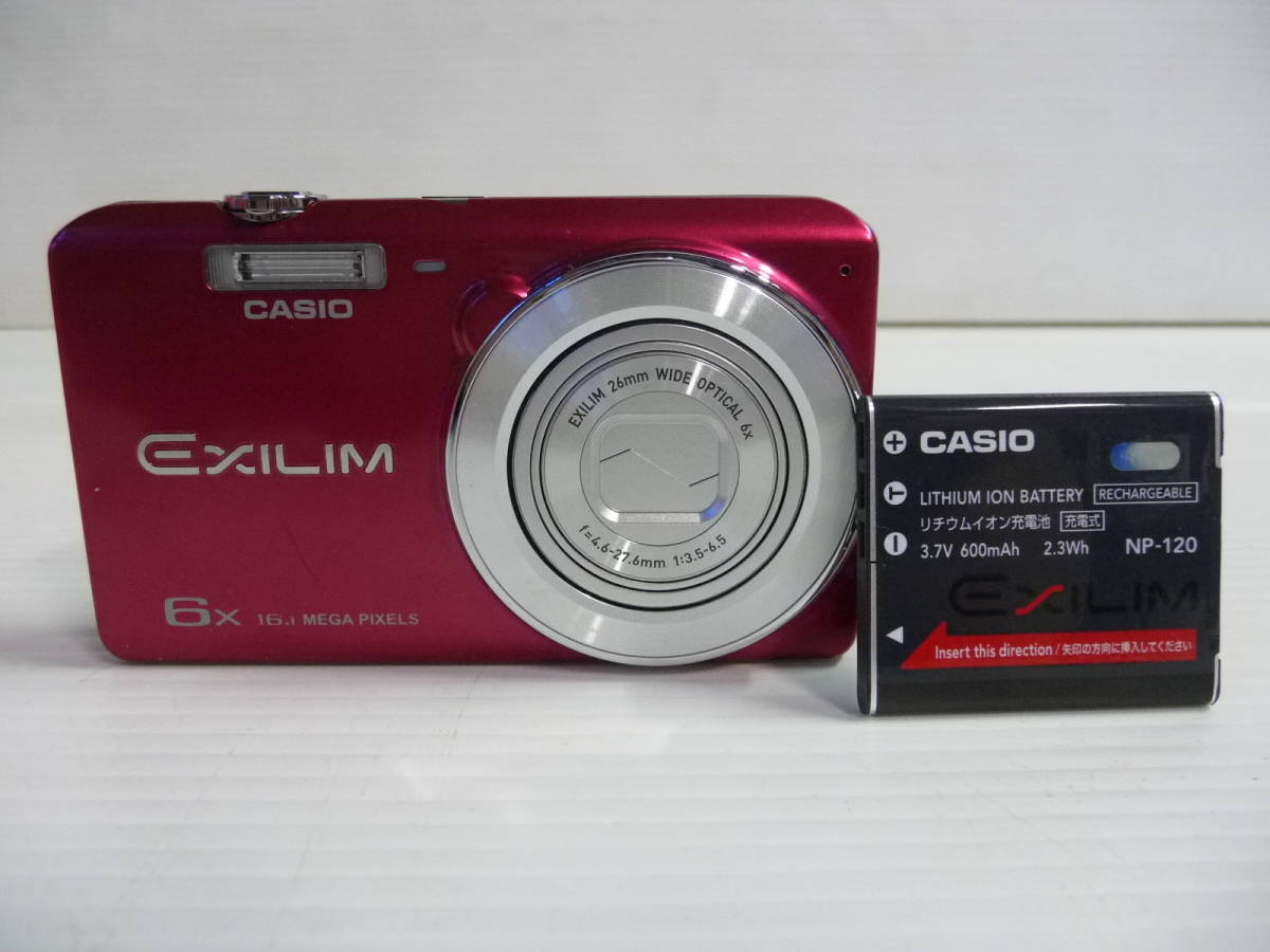 CASIO カシオ EXILIM EX-ZS25 レッド バッテリー付き デジカメ