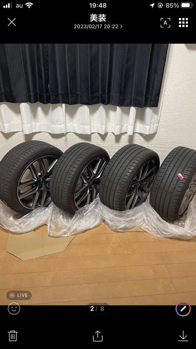 レクサス IS 300 Fスポーツ 純正 タイヤ ヨコハマブルーアース 18
