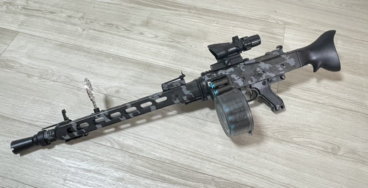 MG3風電動スポンジダーツトイガン ナーフ ドラムマガジン ガンチェーン