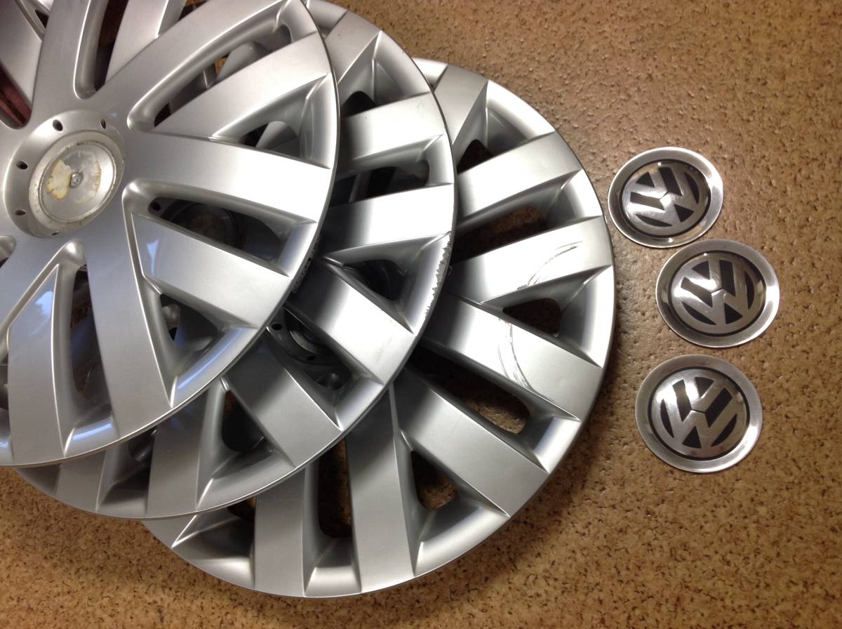Y56】 VW フォルクスワーゲン 16インチ 純正 ホイールカバー 3枚 