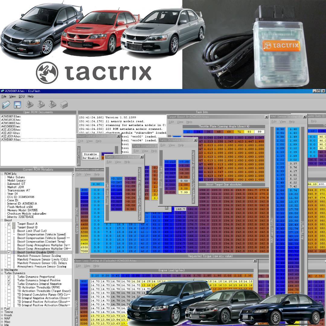 【アンチラグ/ローンチ サンプル付】三菱 ランサーエボリューション7/8/9/GT-A/ワゴン CT9A ECU書換ツール OPENPORT2.0【正規輸入品】