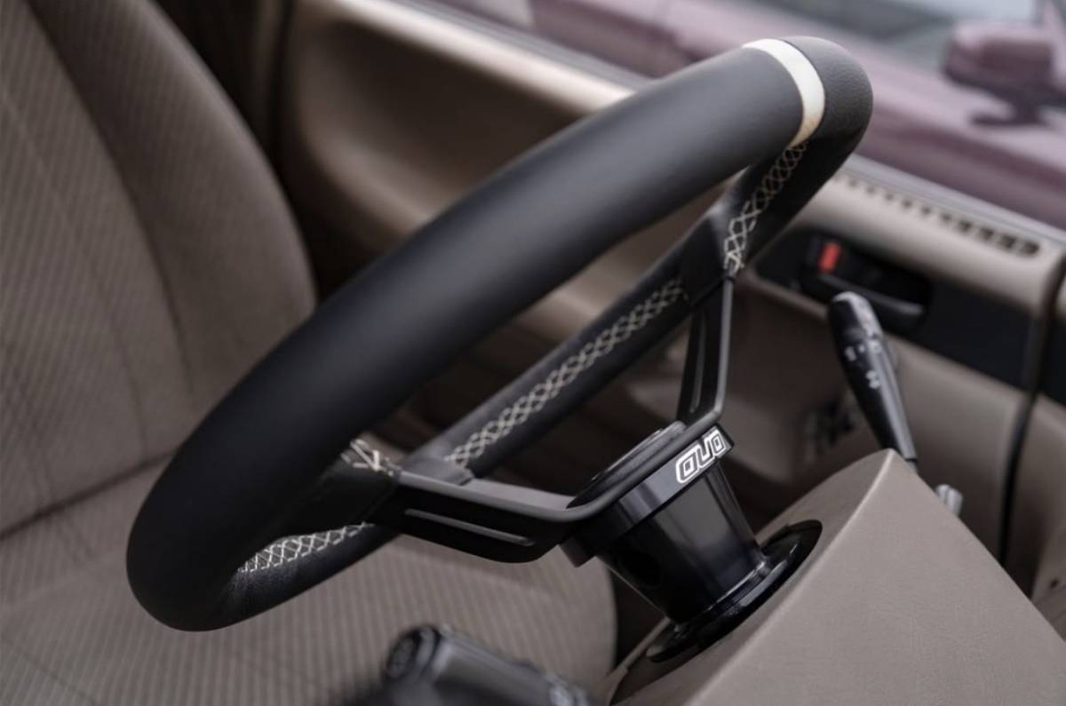 Newホーンボタン】 DND Performance Interior Race レザー グレー 