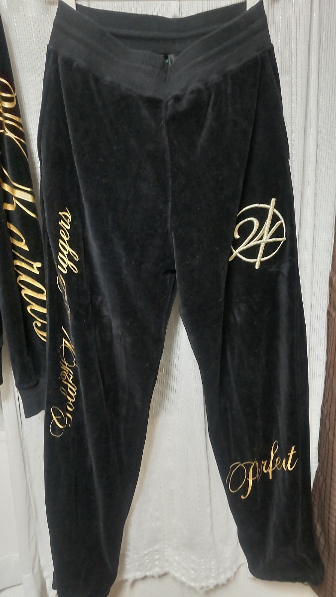 24karats ジャージ セットアップ ベロア 豹柄 レオパード 美品 M