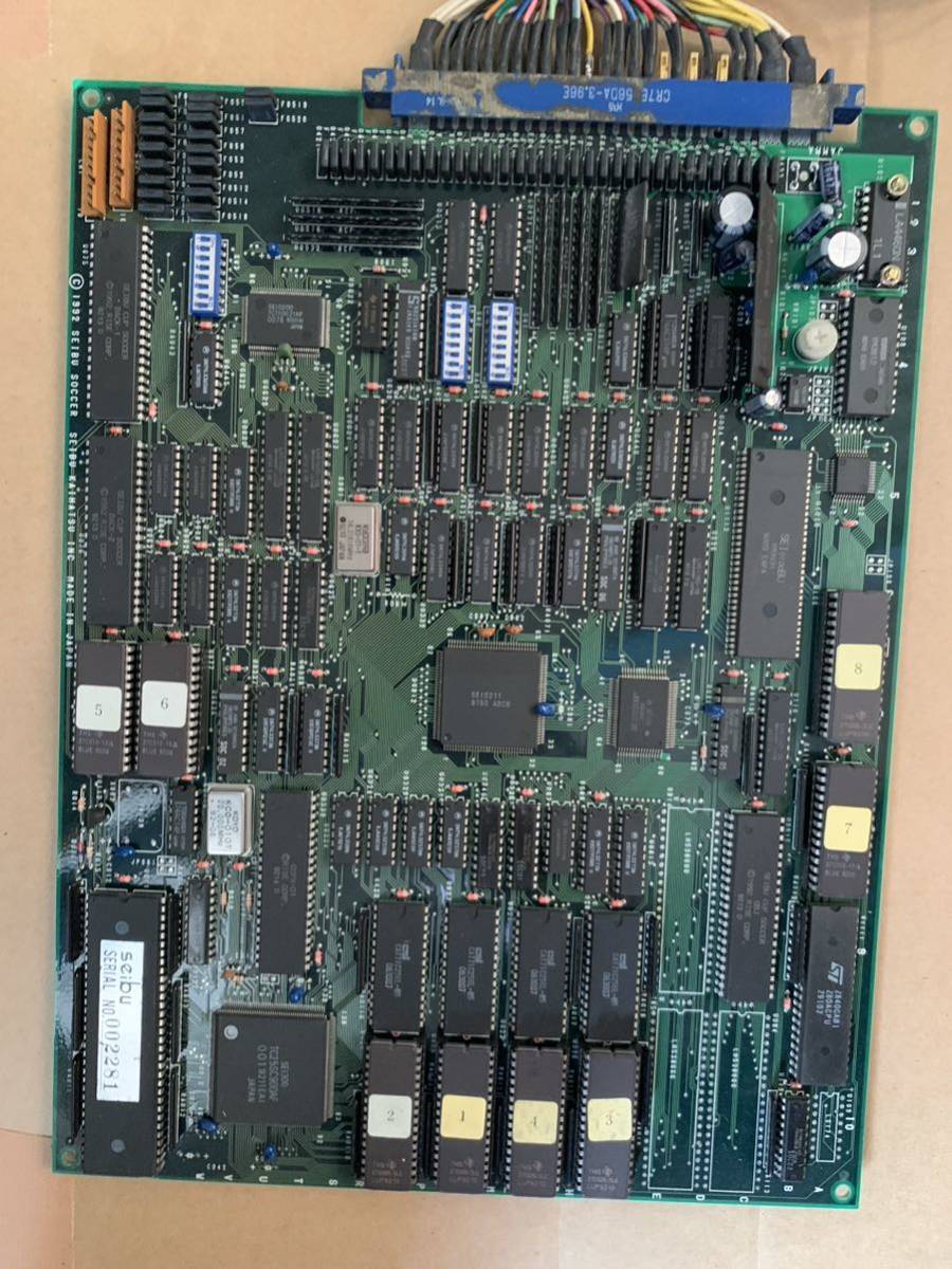 動作未確認　中古　アーケード基盤　セイブカップサッカー　オリジナルインスト付 動作未確認 中古 アーケード基盤 セイブカップサッカー - セイブ開発