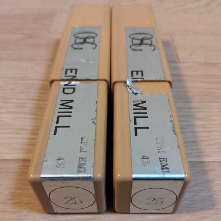 OSG 25φ　CPMハイスエンドミル　4枚刃 ２本　エンドミル