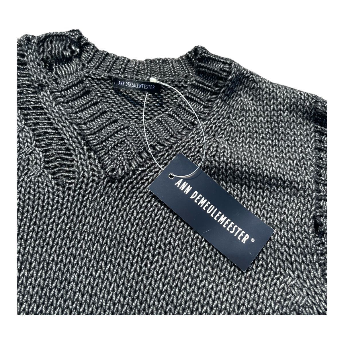 90s ANN DEMEULEMEESTER grunge knit vest tops archive designers 