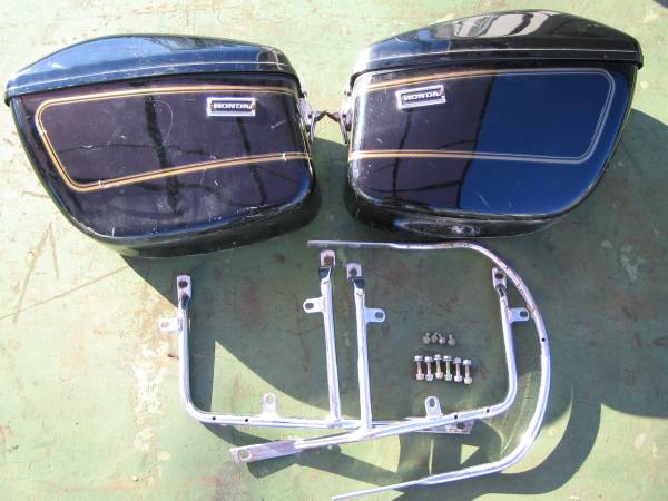 ホンダ GL400 GL500 カスタム用 SHOEI ライン入り パニアケース(パニア 