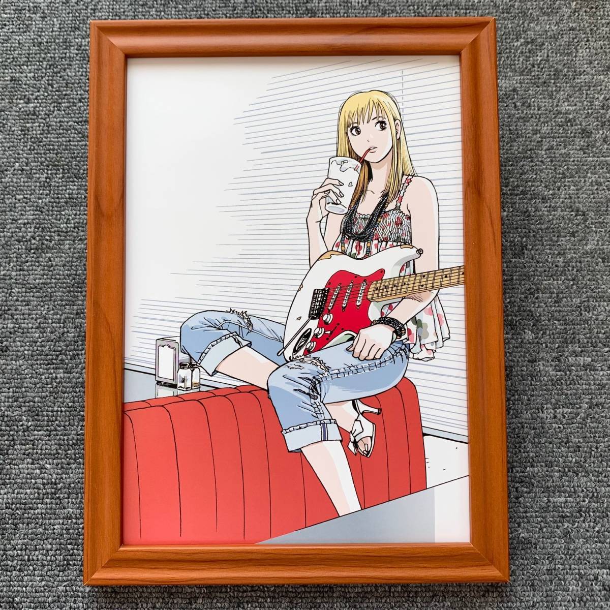 江口寿史 ストップ ひばりくん 2009 B B5サイズ 額入り イラスト