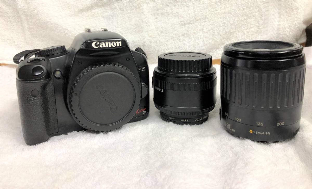 Canon キヤノン EOS Kiss X2 レンズセット デジタル一眼レフカメラ #66