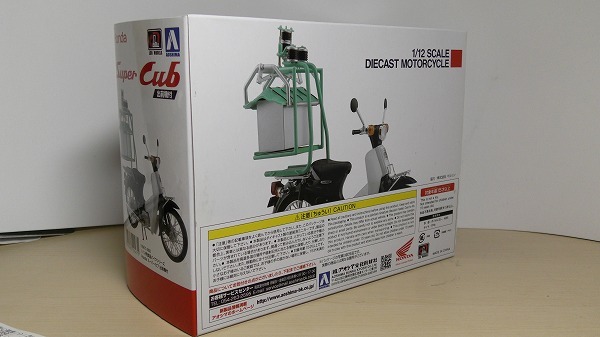 アオシマ/LCDMODELS 1/12 ダイキャストモデル スーパーカブ 出前機付き