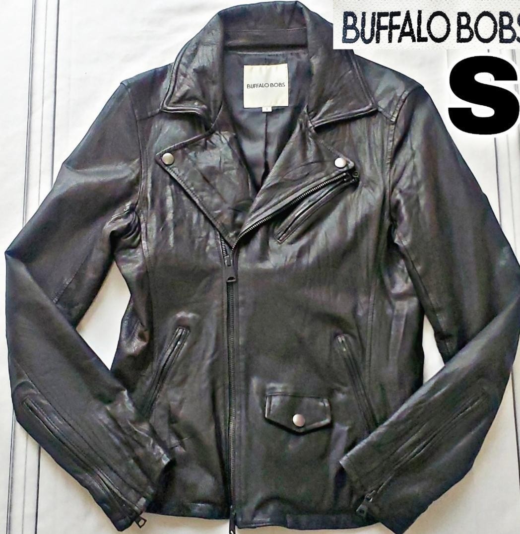 BUFFALO BOBS ダブル ライダース ジャケット レザー ジャケット やぎ革 