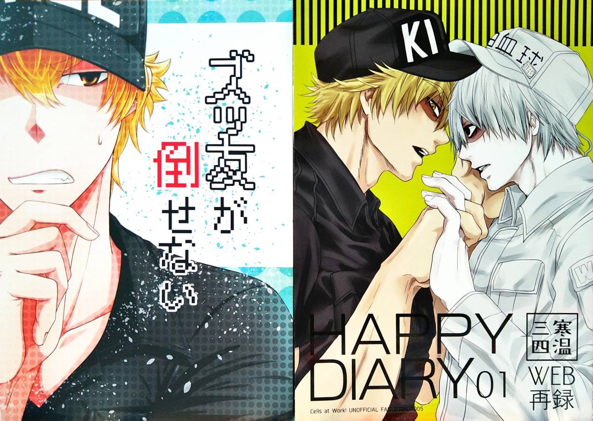 美品 はたらく細胞 同人誌 2冊セット キラ白 キラーT細胞×白血球 1146番 班長 好中球 2626 4989 2048 WEB再録本 再録集 全年齢 働く細胞_1