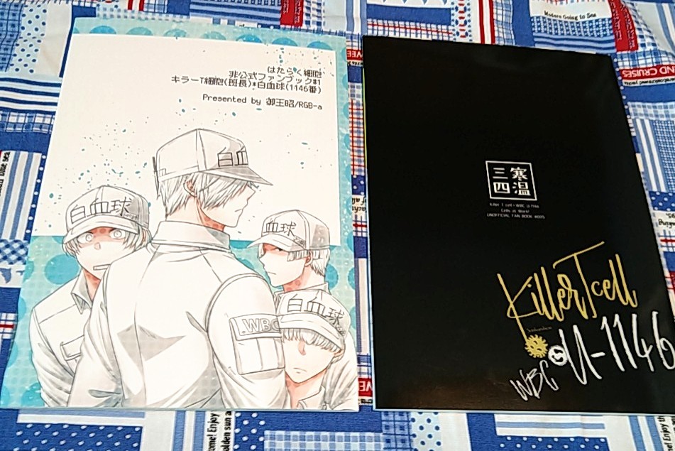 美品 はたらく細胞 同人誌 2冊セット キラ白 キラーT細胞×白血球 1146番 班長 好中球 2626 4989 2048 WEB再録本 再録集 全年齢 働く細胞_4