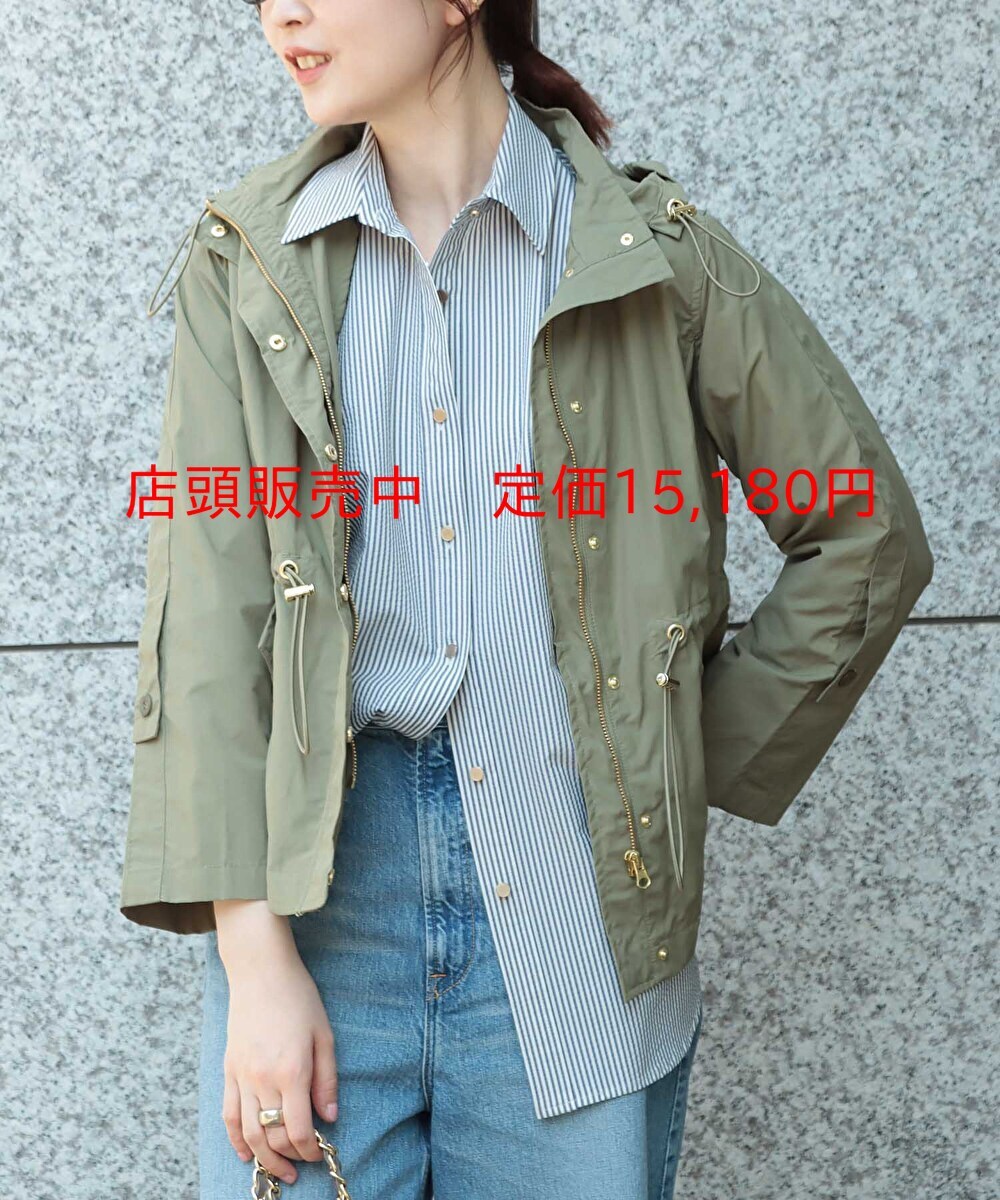激安■［新品］ジネス JINES ＊店頭販売中＊撥水マウンテンパーカー＊ロールアップ フード付＊レインコート ジャケット＊定価15，180円＊