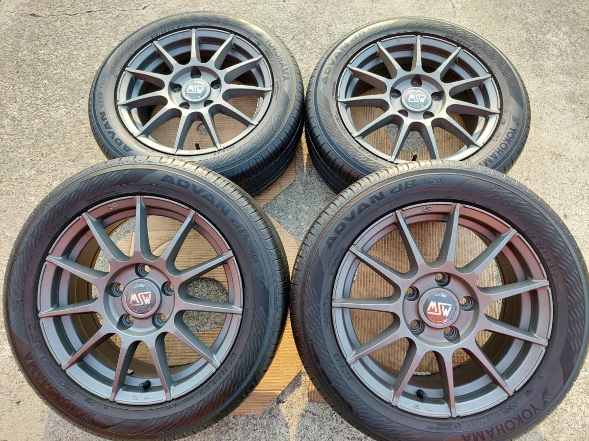 OZレーシング MSW85 6.5J-16インチ ET45 120-5H アドバンdB V552 205/55R16 BMW 1シリーズ(E87.F20) 3シリーズ(E36.E46) Z4(E85）