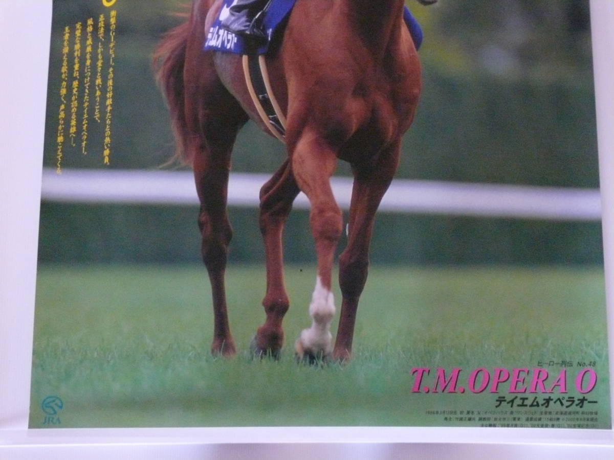 B1サイズ 非売品 JRA ヒーロー列伝 No48 テイエムオペラオー の入札 
