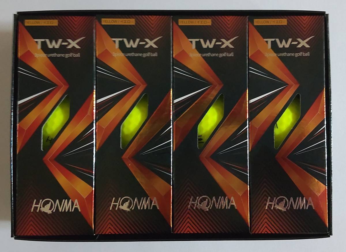 送料無料 新品 1ダース 12球 ゴルフボール 本間ゴルフ TW-X 2021年