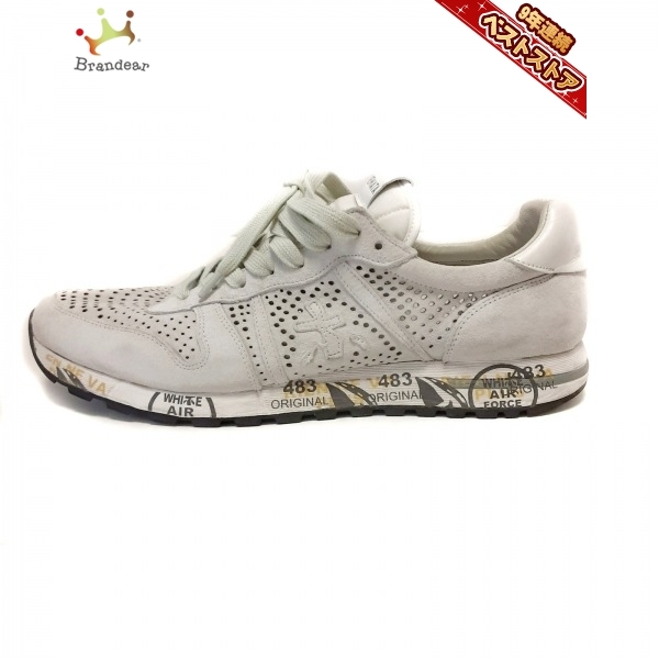 プレミアータ PREMIATA スニーカー 43 - スエード ライトグレー メンズ パンチング 靴