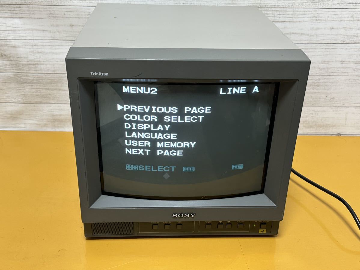 SONY／ソニー トリニトロンカラービデオモニター PVM-14N6J 動作確認 