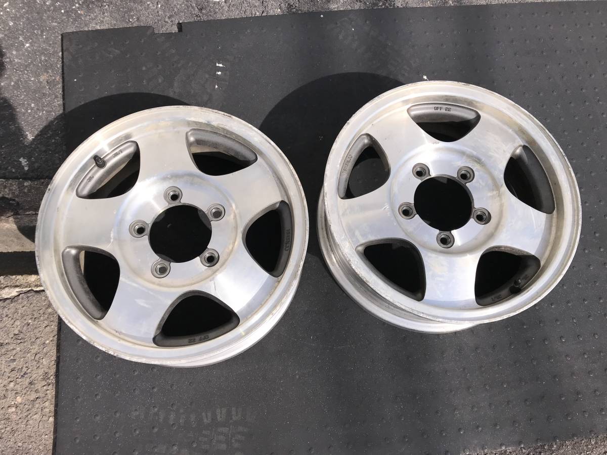 ジムニー 希少品 JA11 純正 ホイール 2本セット ENKEI 中古現状(純正 