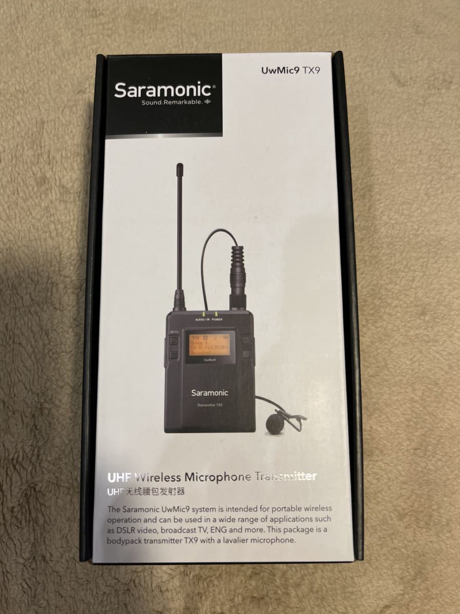 新品未開封 Saramonic UwMic9 TX9 UHFワイヤレスマイクロフォン 送信機