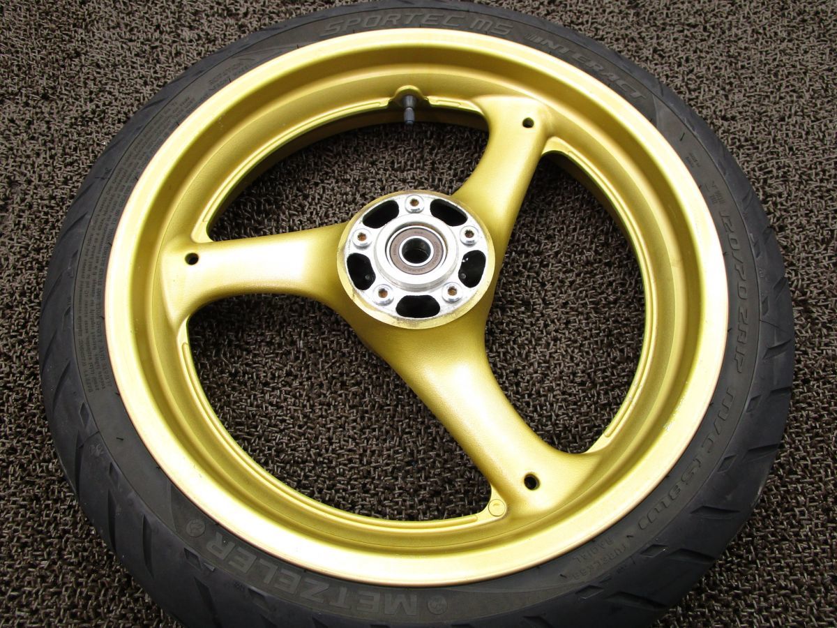 gsxr1100 gv73aフロントホイール A327 GSX-R1100 GV73A フロントホイール 350-17 △ 横方向振れ数値は左