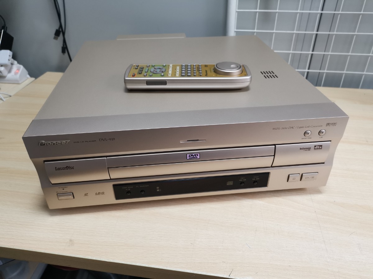 Pioneer パイオニア DVD/LDプレーヤー DVL-919 リモコン付き CU-DV027